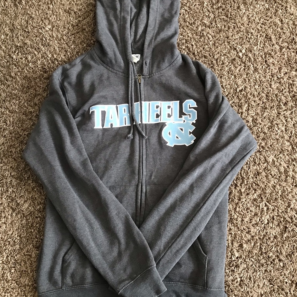 Gray zip up